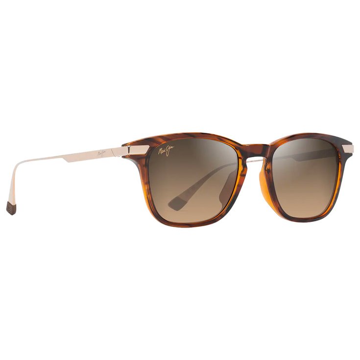 Maui Jim Lunettes de soleil Mana'olana Havane Foncé Brillant Doré Bronze Hcl MauiBrilliant Présentation