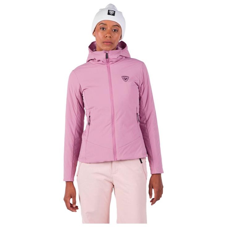 Rossignol Polaire W's Opside Hoodie Moonlite Mauve Présentation