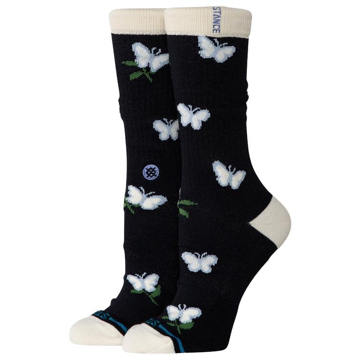 Stance Chaussettes Women Crew Sock Meadows Crew Black Présentation