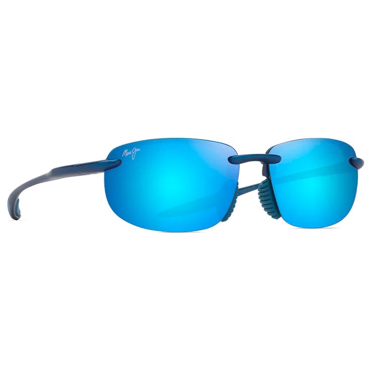Maui Jim Lunettes de soleil Hookipa Ultra Asian Fit Metal Matte Blue Blue Hawaii MauiUltra Présentation