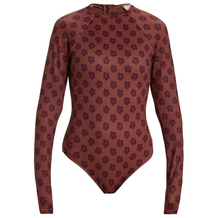 Roxy Maillot de bain Roxy Pro Wave - Maillot de bain 1 pièce Chocolate Plum Polka Présentation