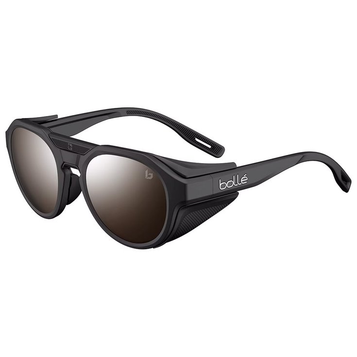 Bollé Lunettes de soleil Ascender Black Matte Solace4 Brown Gun Présentation