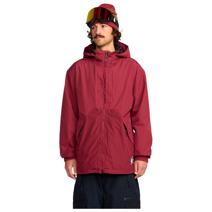 Volcom Blouson Ski Longo Gore Tex Jacket Burnt Red Présentation