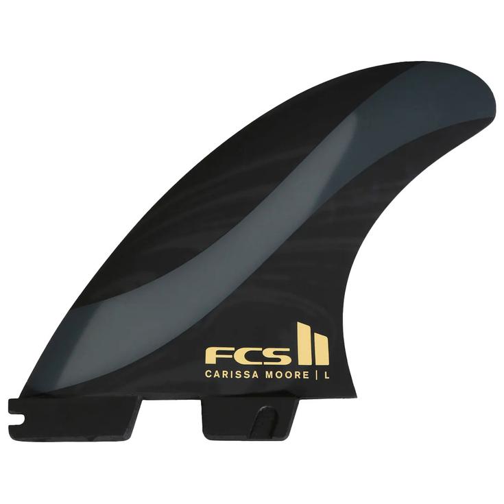 Fcs Ailerons Surf II Carrissa Moore PC Aircore Tri Black Présentation