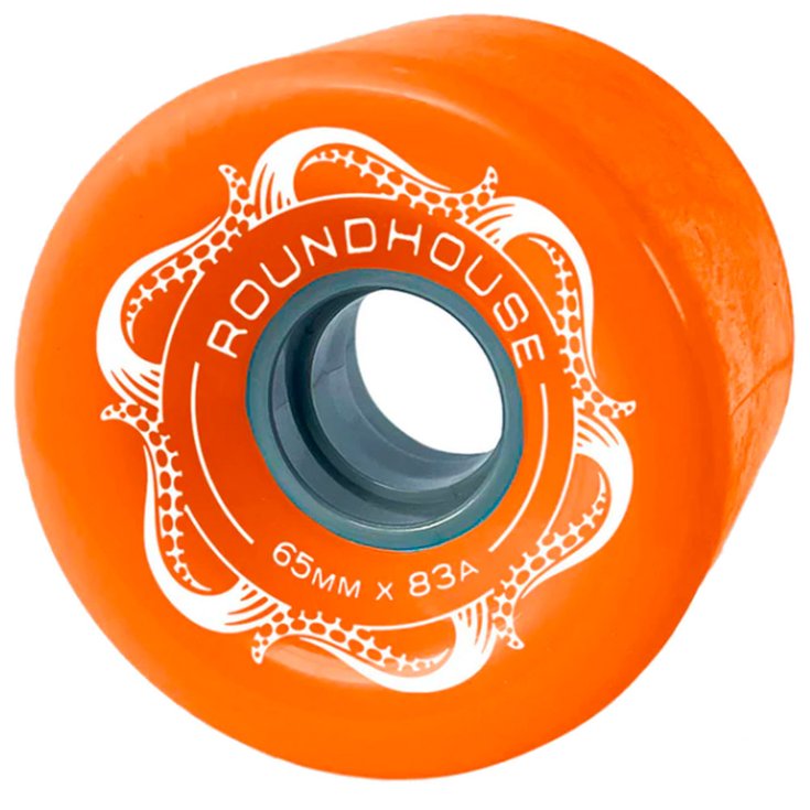 Carver Skateboards Roues longboard skate Roundhouse Slick 65 mm 83A Orange Présentation