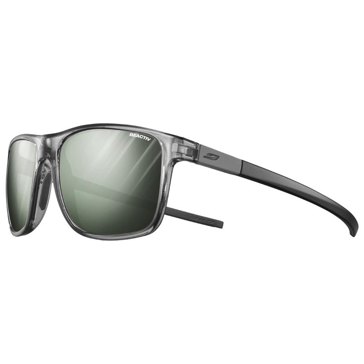Julbo Lunettes de soleil The Streets Translucide Brillant Noir Gris Reactiv Glare Control 1-3 Présentation