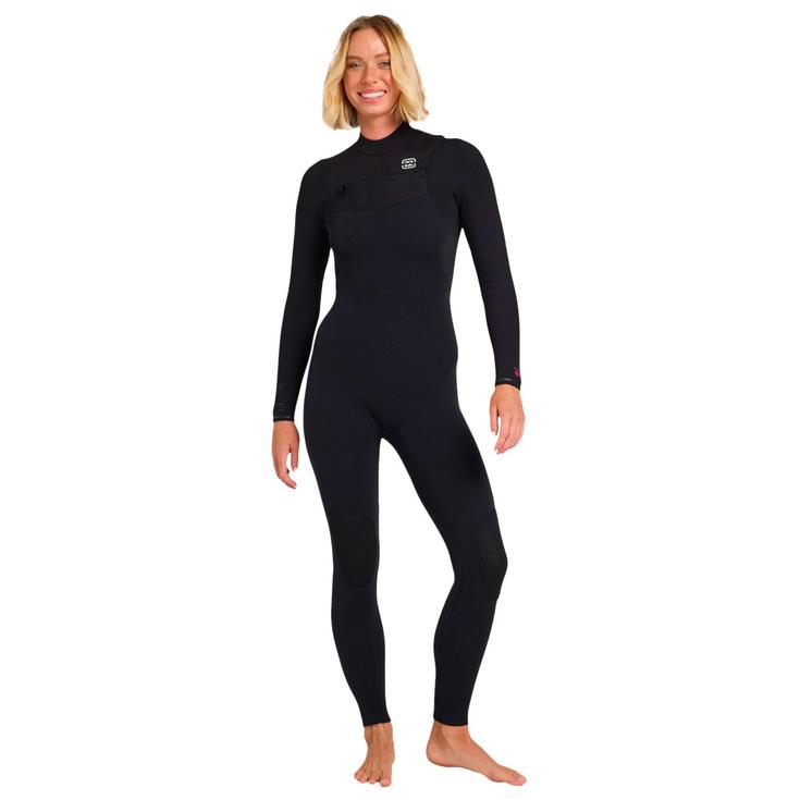 Billabong Combinaison Surf W's 4/3 Furnace Revo Chest Zip Black Présentation