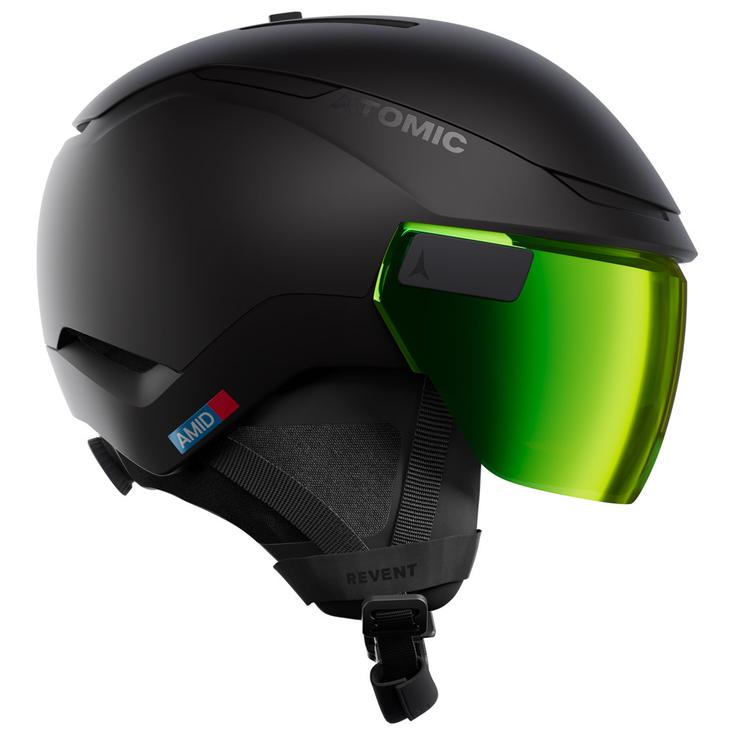 Atomic Casque visière Revent Gt Amid Visor Hd Photo Black Green Gold Présentation