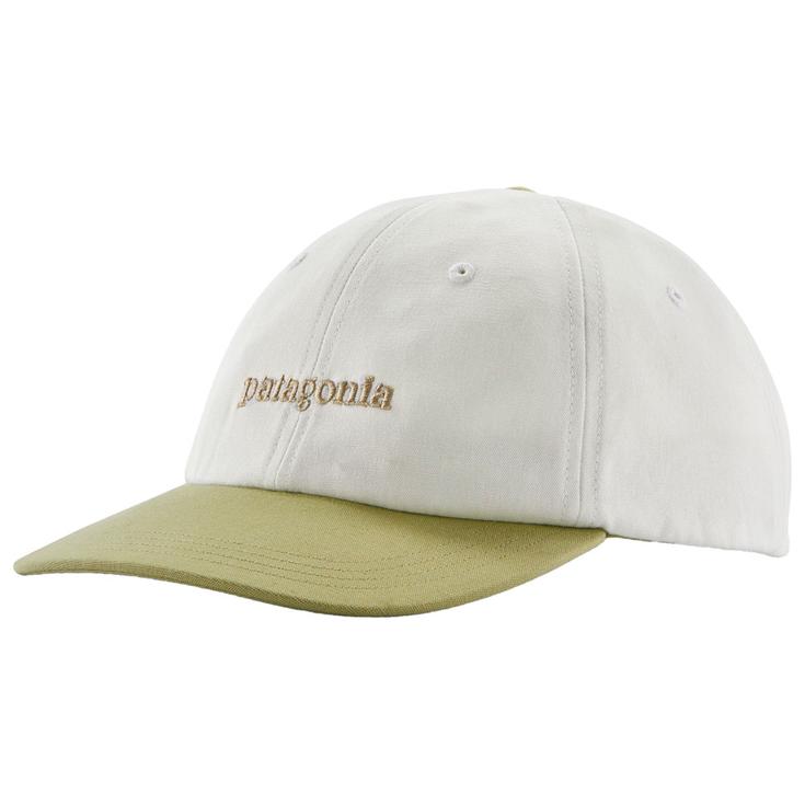Patagonia Casquettes Fitz Roy Icon Trad Cap Text Logo Birch White Gumtree Green Présentation