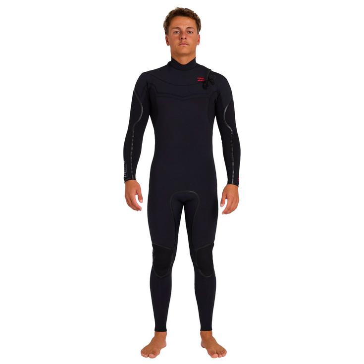 Billabong Combinaison Surf 3/2 Absolute Ultra Chest Zip Black Présentation