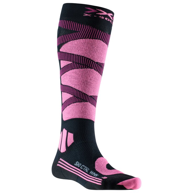 X Socks Chaussettes Ski Control 4.0 Wmn Opal Black Magnolia Purple Présentation