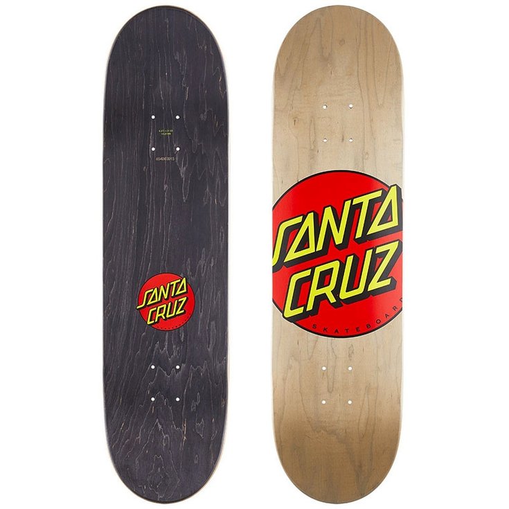 Santa Cruz Skate Planche de Skateboard Santa Cruz Classic Dot Wide - 8.375" - Sans Profil