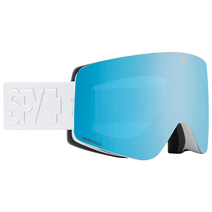 Spy Masque de Ski Marauder Se Matte White Happy Boost Bronze Ice Blue Spectra + Happy Boost Low Light Red Coral Présentation