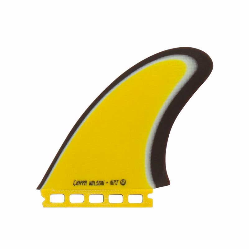 Captain Fin Ailerons Surf Twin+1 Chippa Wilson - Yellow - 3 Dérives 