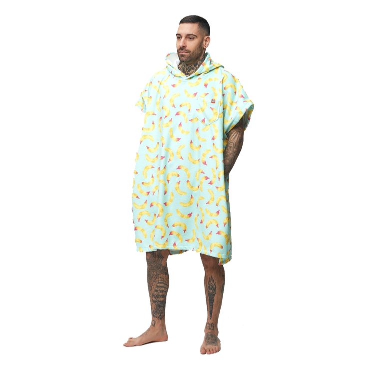 After Essentials Poncho Surf Banana Stains - Sky Blue Profil