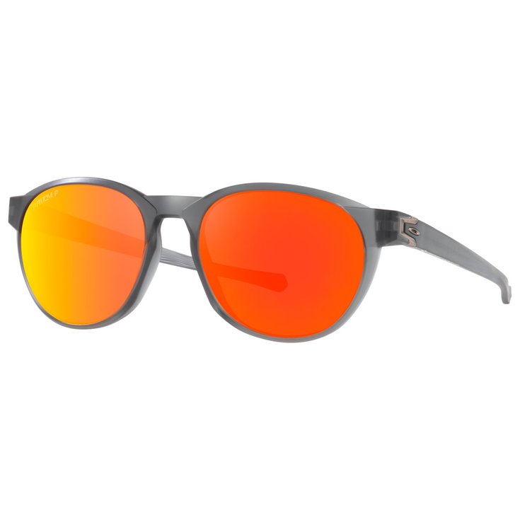 Oakley Lunettes de soleil Reedmace Matte Grey Smoke Prizm Ruby Polarized Présentation
