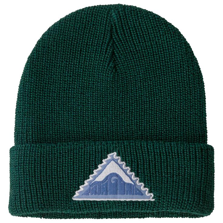 Patagonia Bonnet Kid's Logo Beanie Driftways Patch Cascade Green Présentation