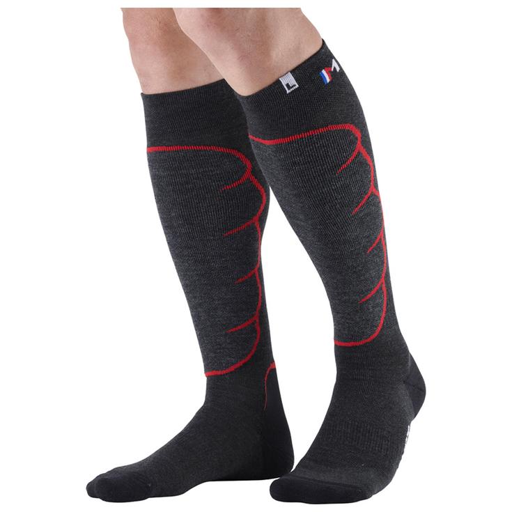 Monnet Chaussettes Ski Touring Rouge Présentation