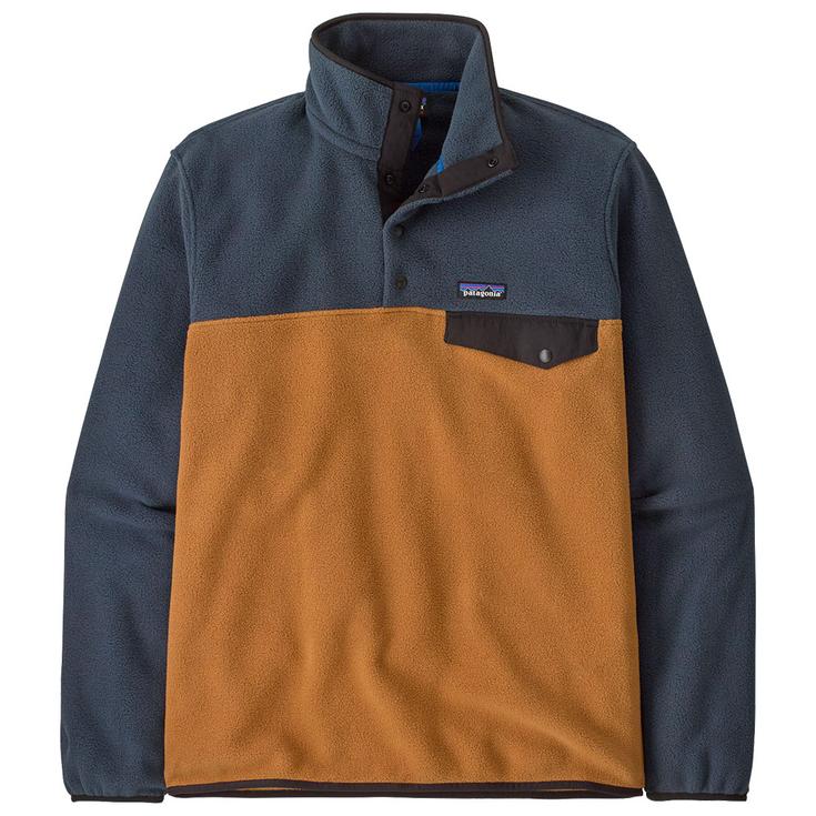Patagonia Pull Lightweight Synchilla Snap-T Deer Brown Présentation