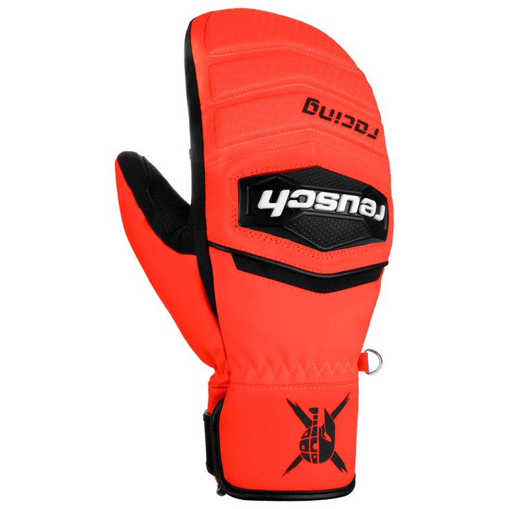 Reusch Moufles Worldcup Warrior R-tex Xt Mitten Black Fluo Red Présentation