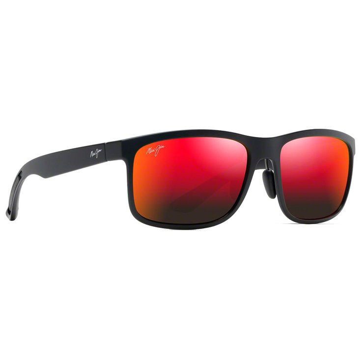 Maui Jim Lunettes de soleil Huelo Noir Mtat Hawaii Lava MauiPure Présentation