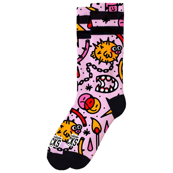 American Socks Chaussettes The Original Signature Blowfish Présentation