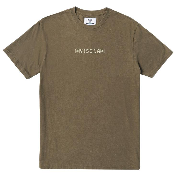 Vissla Tee-shirt Serpents Cosmic Wash Short Sleeve Chocolate Présentation