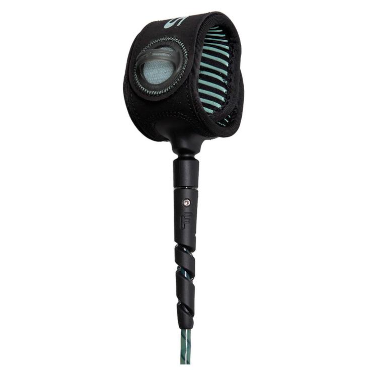 Fcs Leash Surf Freedom Helix Smoke White Profil