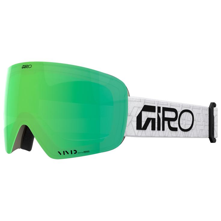 Giro Masque de Ski Contour Rs White Fragment Vivid Emerald + Vivid Infrared Présentation