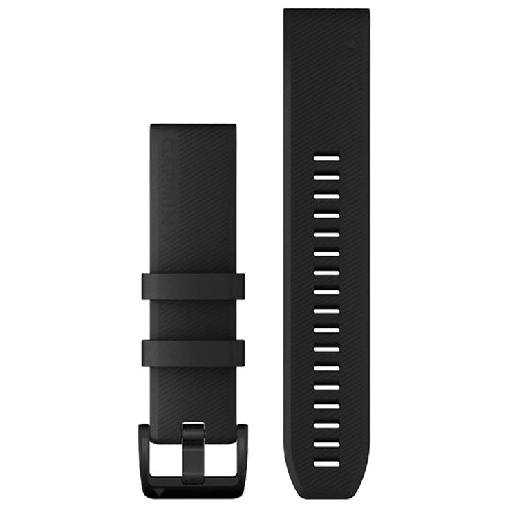 Garmin Bracelet Quickfit 22 Noir Fermoir Acier Inox Noir Présentation