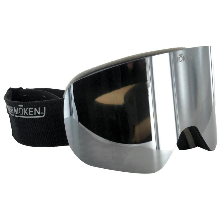 Moken Vision Masque de Ski One Black Silver Grey Flash Silver + Orange Flash Silver Présentation