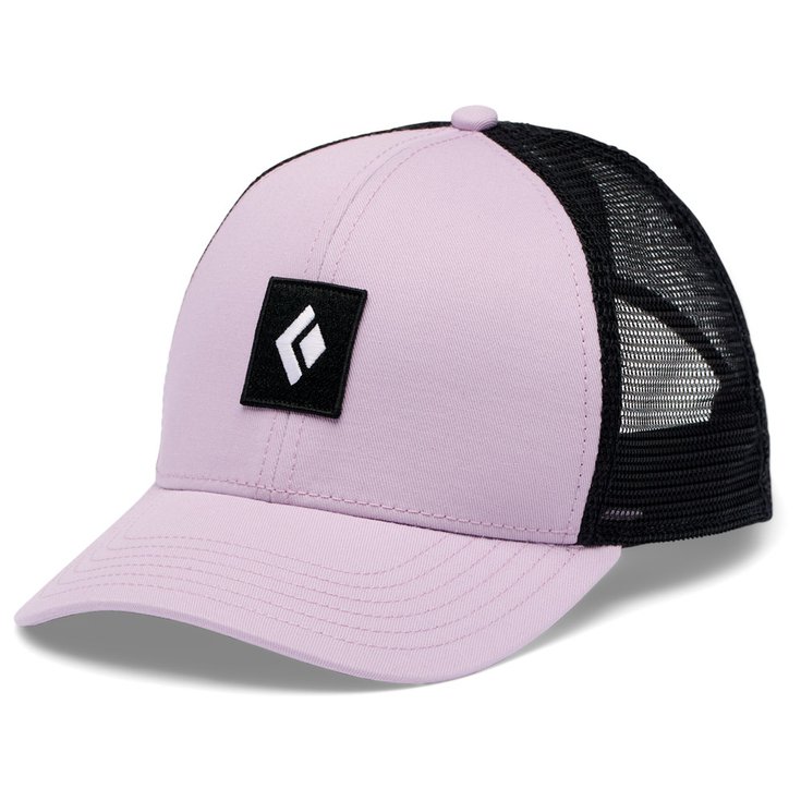 Black Diamond Casquettes Bd Trucker Hat Soft Lilac Black Icon Patch Présentation