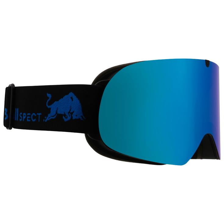 Red Bull Spect Masque de Ski Soar Matt Black Bright Blue Smoke Blue Mirror Présentation