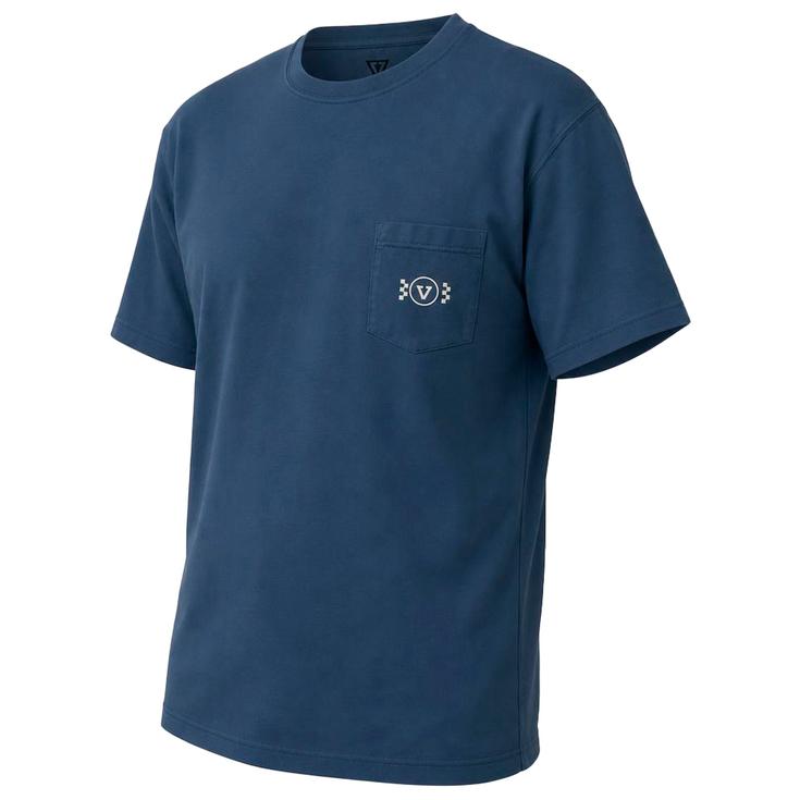 Vissla Tee-shirt Vissla Lounge Premium Pkt Tee Navy Présentation