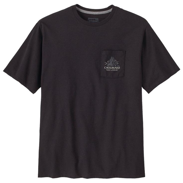 Patagonia Tee-shirt Chouinard Crest Pocket Responsibili-Tee Ink Black Présentation