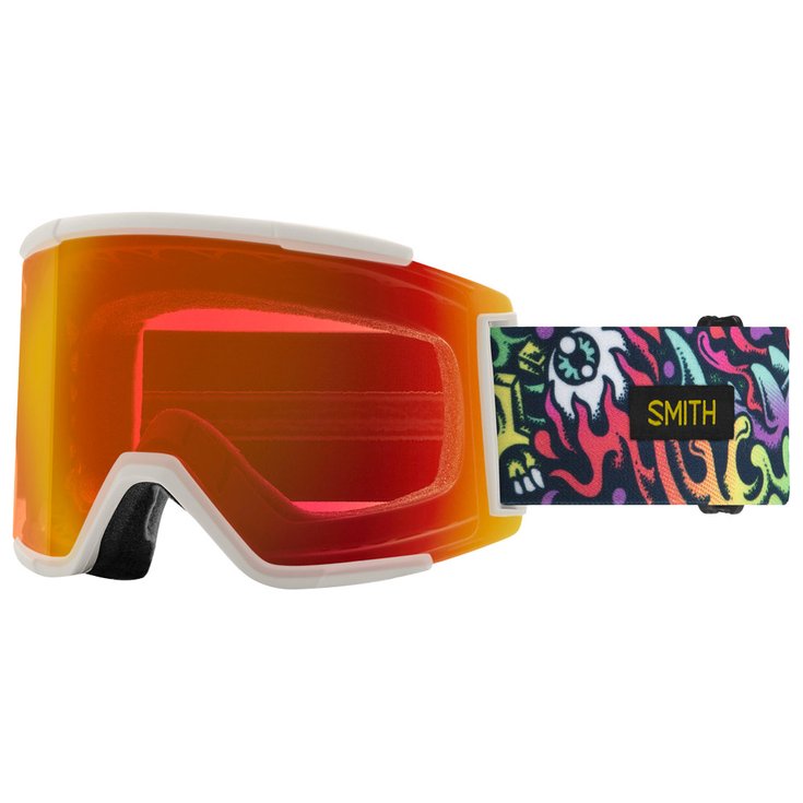 Smith Masque de Ski Squad XL Artist Series | Tall Boy Chromapop Everyday Red Mirror + Chromapop Storm Yellow Flash Présentation