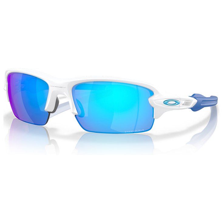 Oakley Lunettes de soleil Flak Xs Matte White Prizm Sapphire Présentation