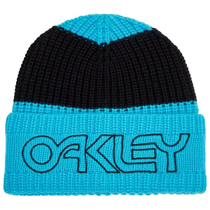 Oakley Bonnet Tnp Deep Cuff Beanie Bright Blue Présentation
