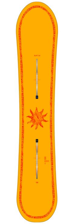 Burton Planche Snowboard Counterbalance Sun Glow 