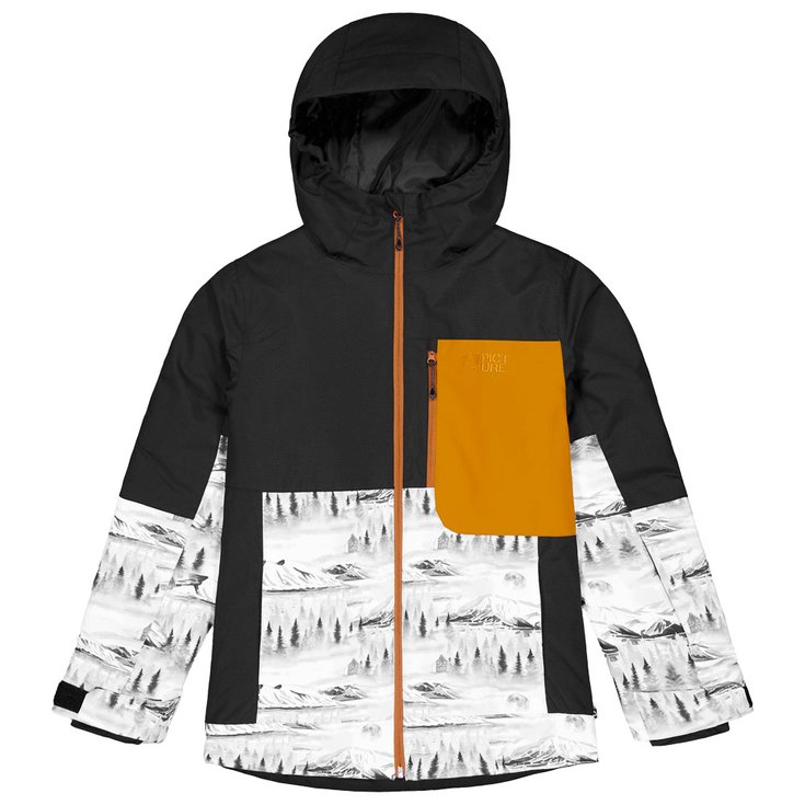 Picture Blouson Ski Daumy Black Mood Print Honey Présentation