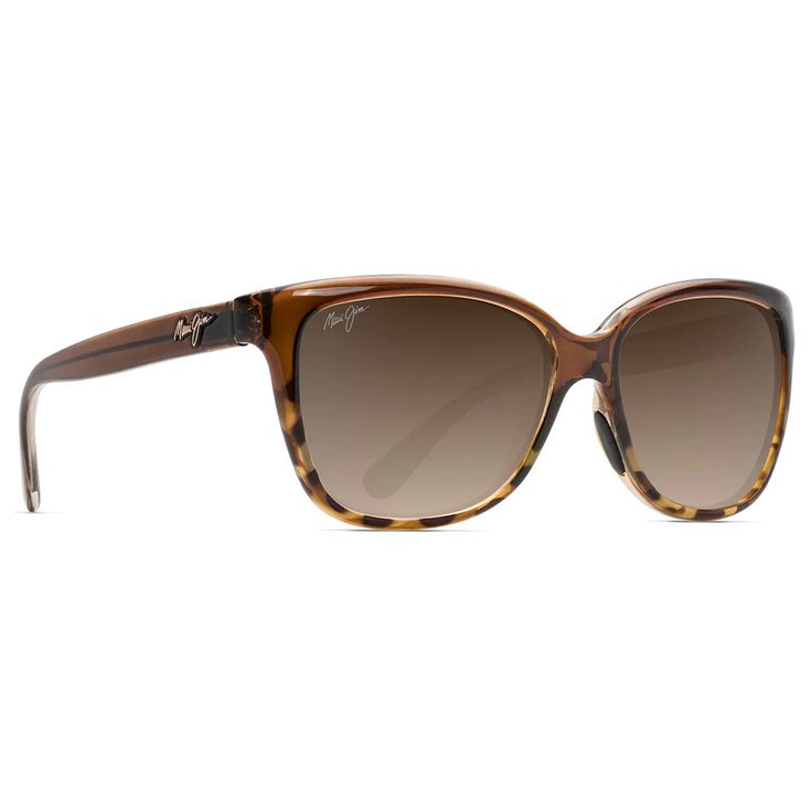 Maui Jim Lunettes de soleil Starfish Chocolat Translucide Ecaille Bronze HCL Mineral SuperThin Présentation