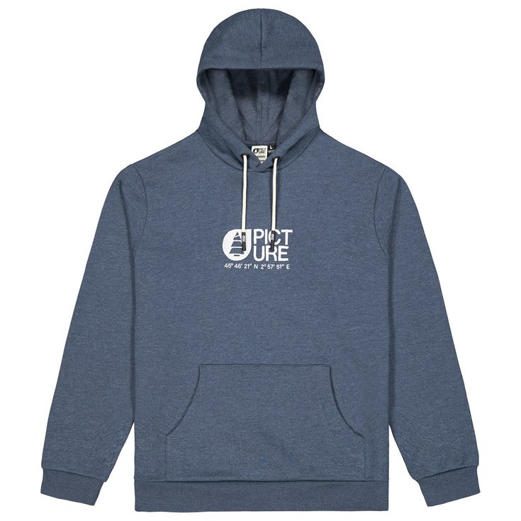 Picture Sweat Basement Hoodie Dark Blue Melange Présentation