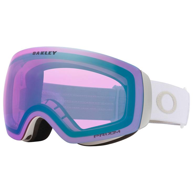 Oakley Masque de Ski Flight Deck M White Prizm Iced Iridium Présentation