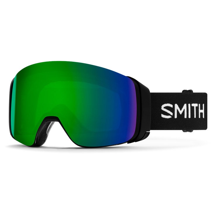 Smith Masque de Ski 4D Mag Black Chromapop Sun Green Mirror + Chromapop Storm Rose Flash Présentation