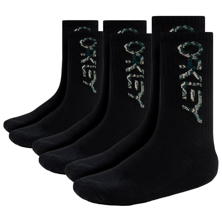 Oakley Chaussettes B1B Socks 2.0 (3 Pcs) Blackout Présentation