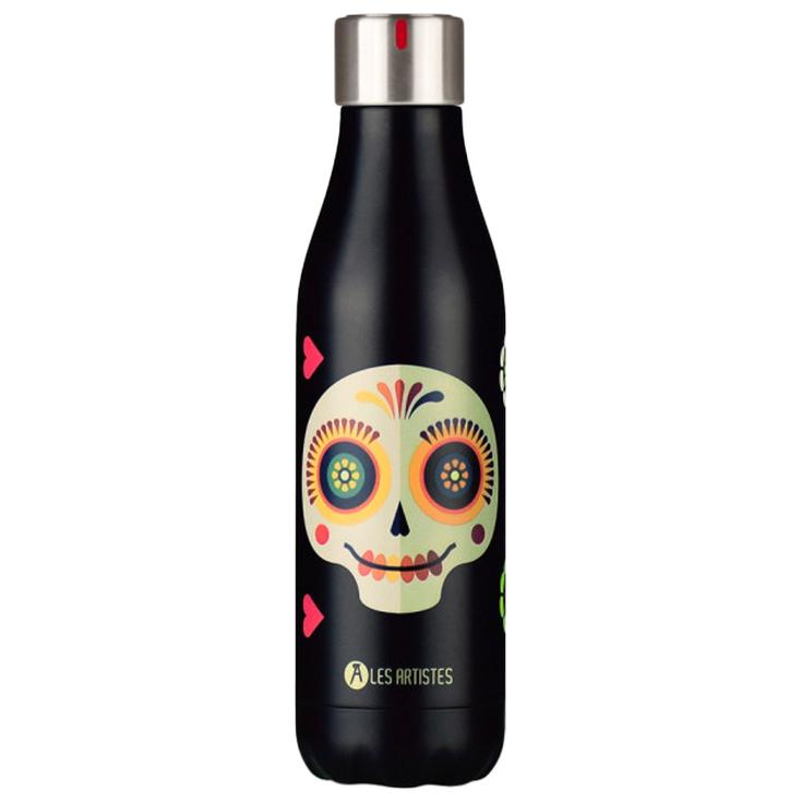 Les Artistes Paris Gourde Bouteille 500 ml Sugar Skull Présentation