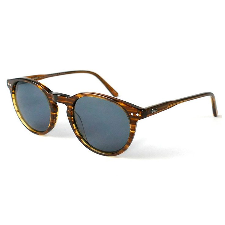 Binocle Eyewear Lunettes de soleil California Shiny Wood Tortoise Grey Polarized Présentation