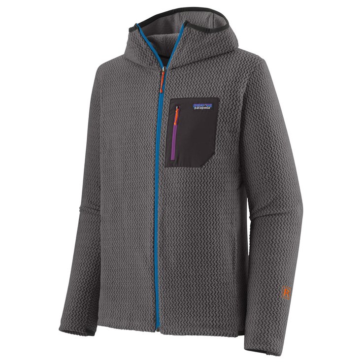 Patagonia Polaire M's R1 Air Full-Zip Hoody Forge Grey Présentation