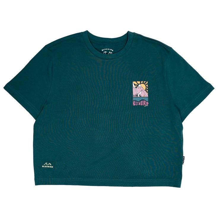 Bleubird Tee-shirt Solace Cropped Teal Présentation