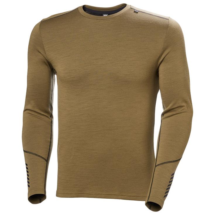 Helly Hansen Sous-vêtement technique Lifa Merino Midweight Crew Sepia Présentation